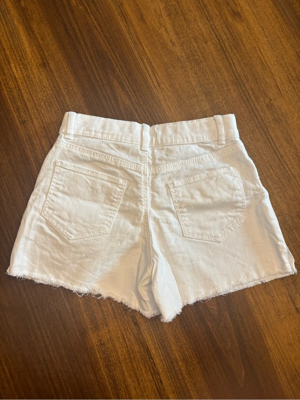 White Girls Frayed Hem Denim Shorts Oshkosh size 10